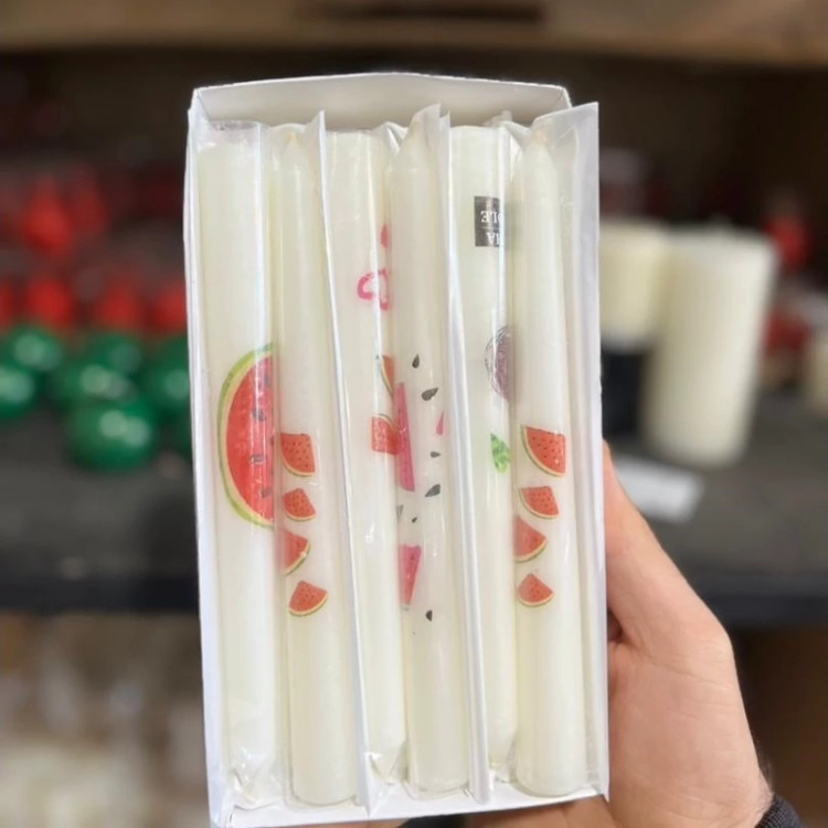 شمع قلمی طرح دار