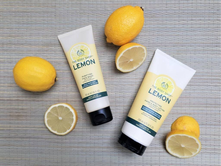 ژل شستشو و لوشن لیموی بادی شاپ The Body Shop مدل Lemon حجم 125 میل کوچک کننده منافذ