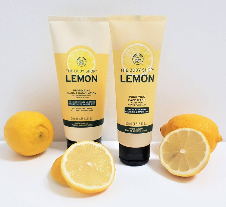 ژل شستشو و لوشن لیموی بادی شاپ The Body Shop مدل Lemon حجم 125 میل کوچک کننده منافذ