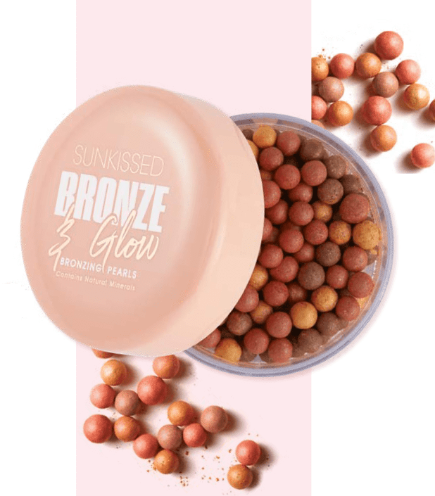 پودر برنزر و هایلایتر برند سان کیسد مدل Bronze & Glow