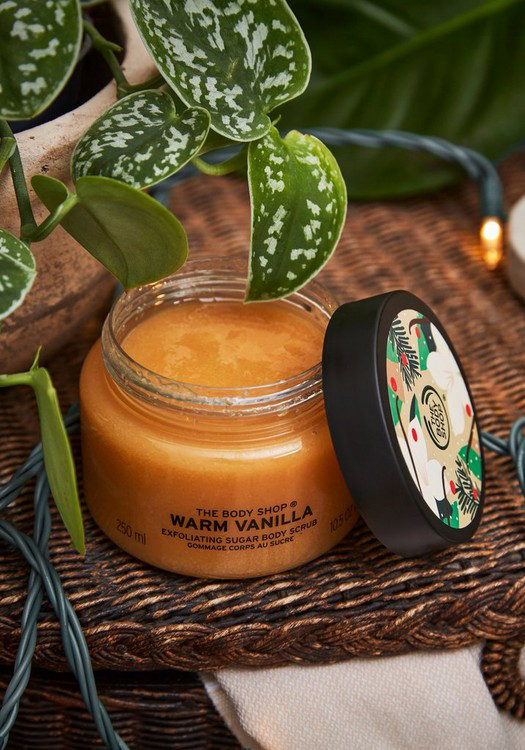 اسکراب بدن وانیل بادی شاپ مدل warm vanilla