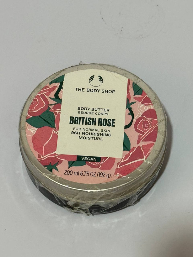 کره بدن بادی شاپ مدل گل رز (British rose)