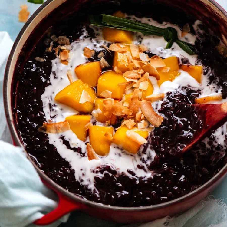 پودینگ رژیمی برنج سیاه