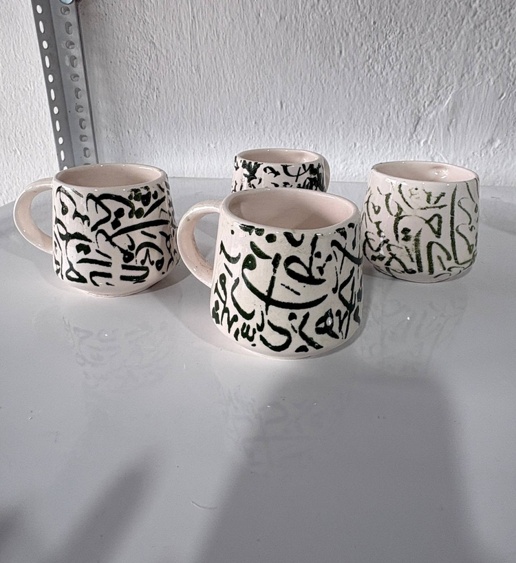 ست ماگ سرامیکی طرح خوشنویسی